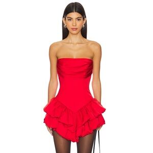 NBD Emilia Mini Dress in Red XS